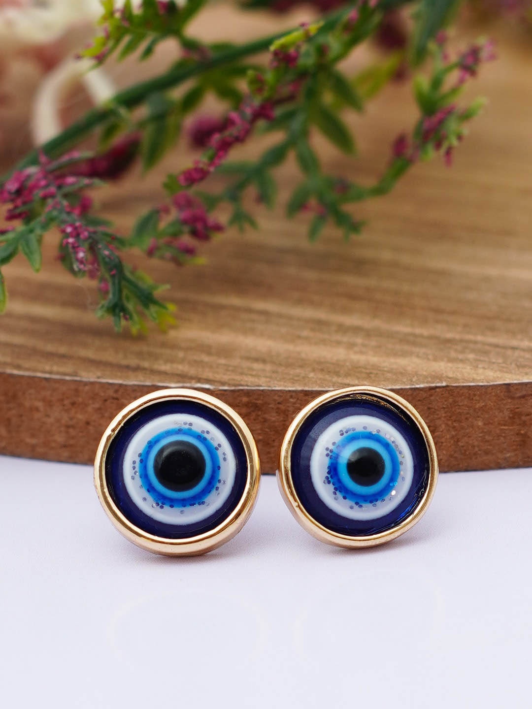

Ferosh Gold Plated Circular Studs Earrings
