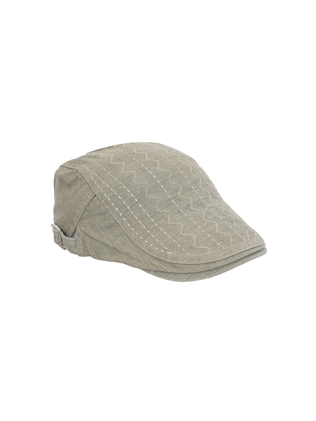 

FabSeasons Self-Design Cotton Ascot Cap, Beige