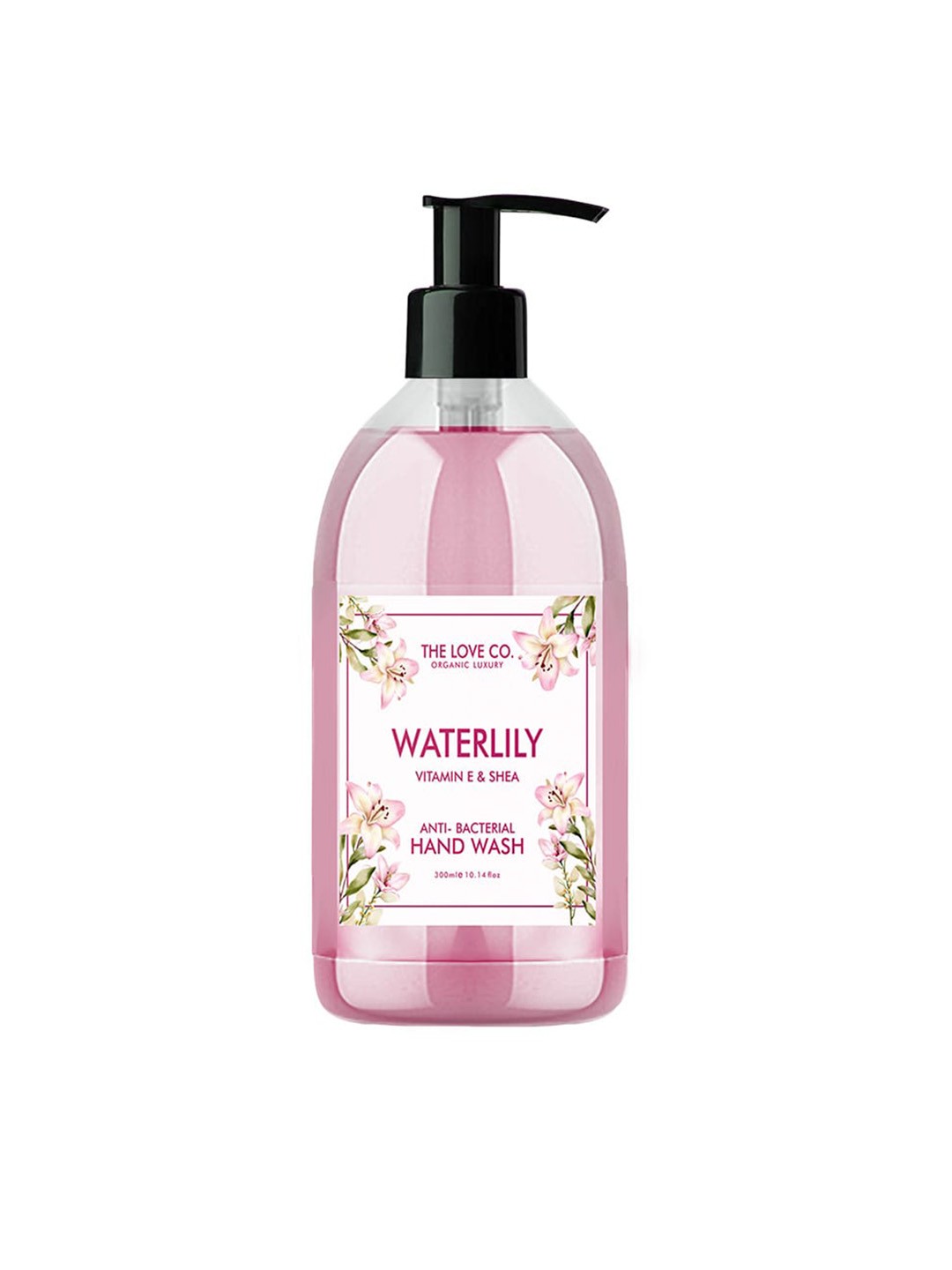 

THE LOVE CO. Waterlily Vitanin E & Shea Anti -Bacterial Handwash 300ml, White