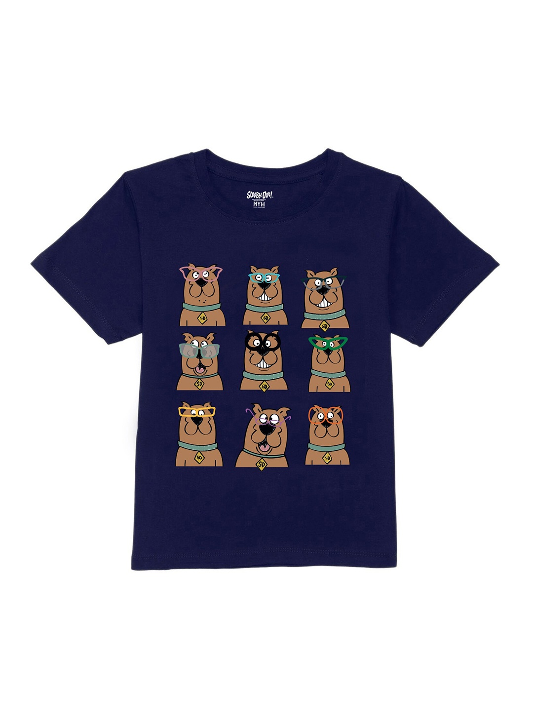 

Wear Your Mind Boys Scooby-Doo Printed Pure Cotton T-shirt, Blue