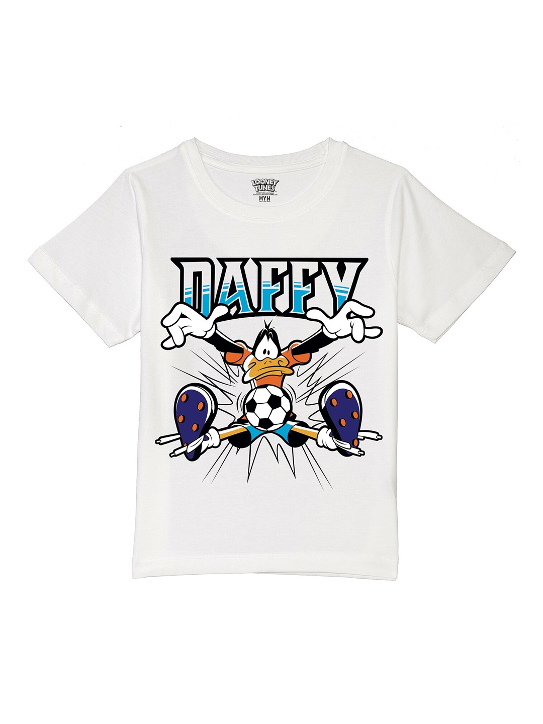 

Wear Your Mind Boys Looney Tunes Printed Casual Pure Cotton T-shirt, White