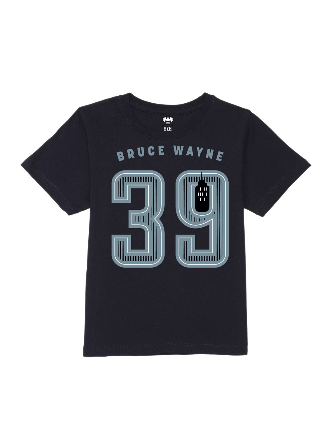 

Wear Your Mind Boys Typography Printed Round Neck Pure Cotton T-shirt, Black