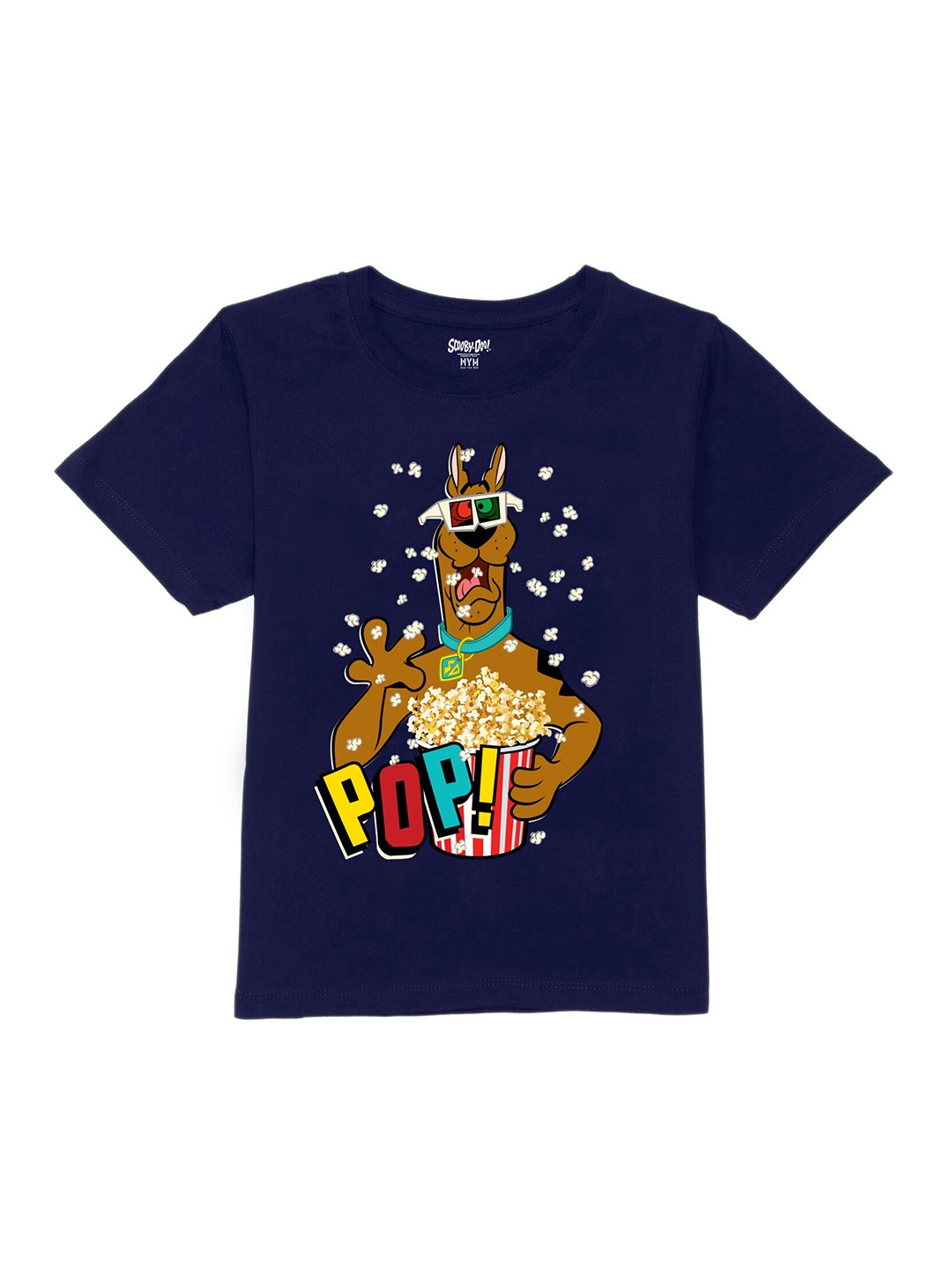 

Wear Your Mind Boys Scooby Doo Printed Pure Cotton T-shirt, Blue