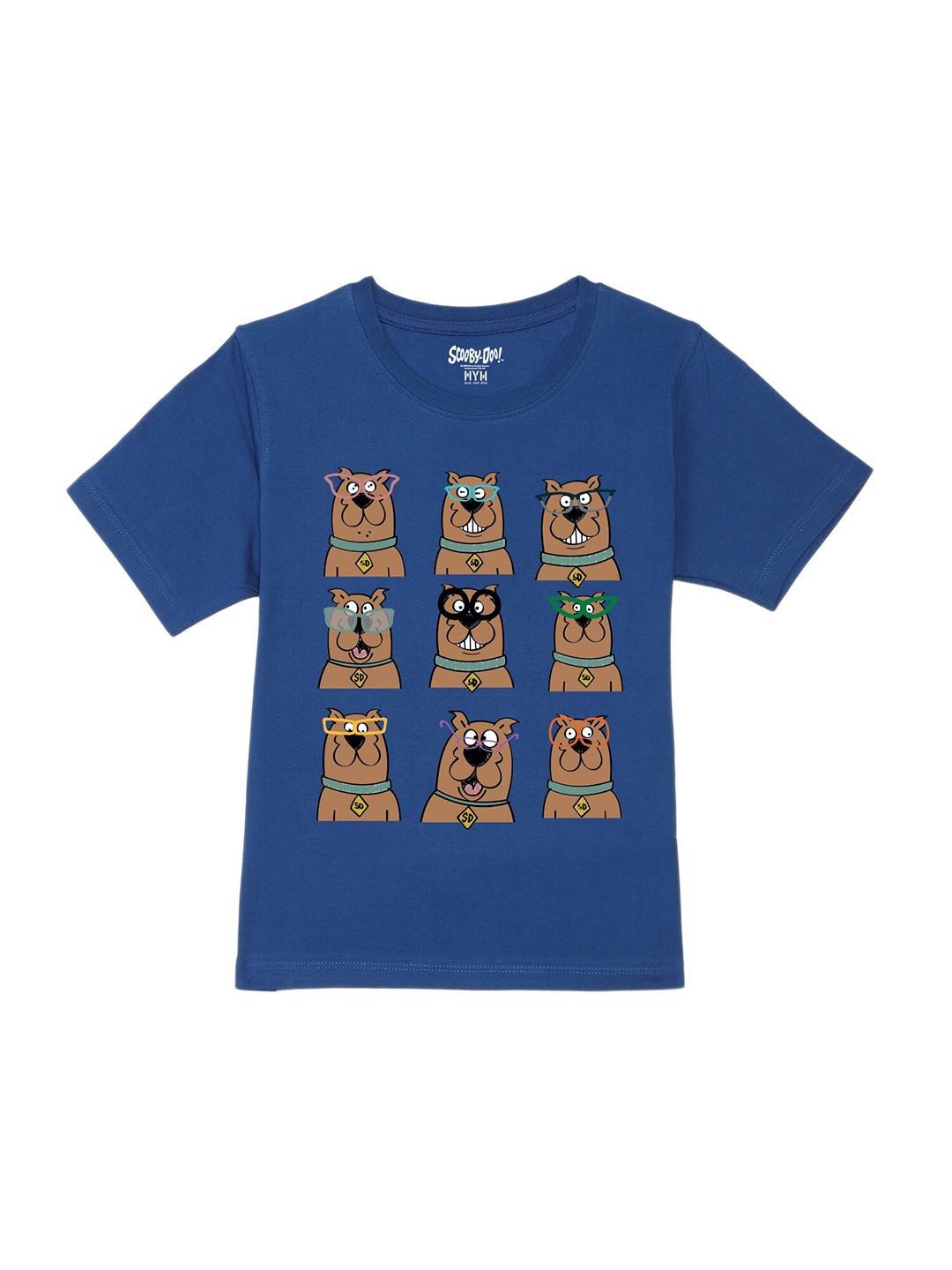 

Wear Your Mind Boys Scooby-Doo Printed Cotton T-shirt, Blue