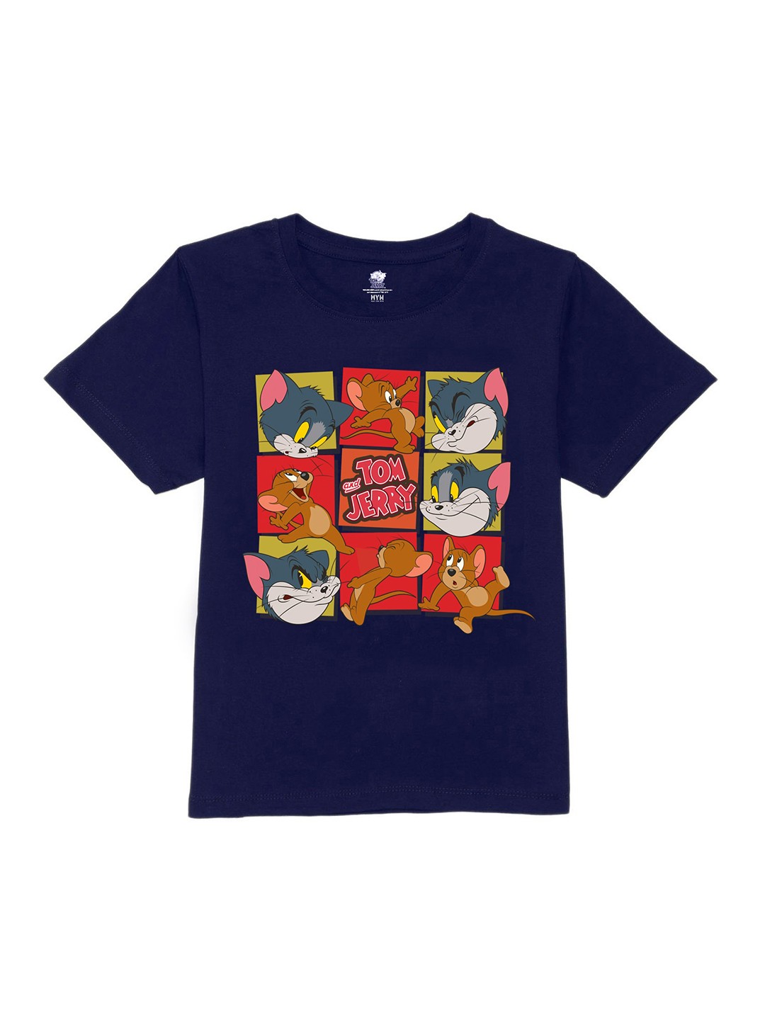 

Wear Your Mind Boys Tom & Jerry Printed Pure Cotton T-shirt, Blue