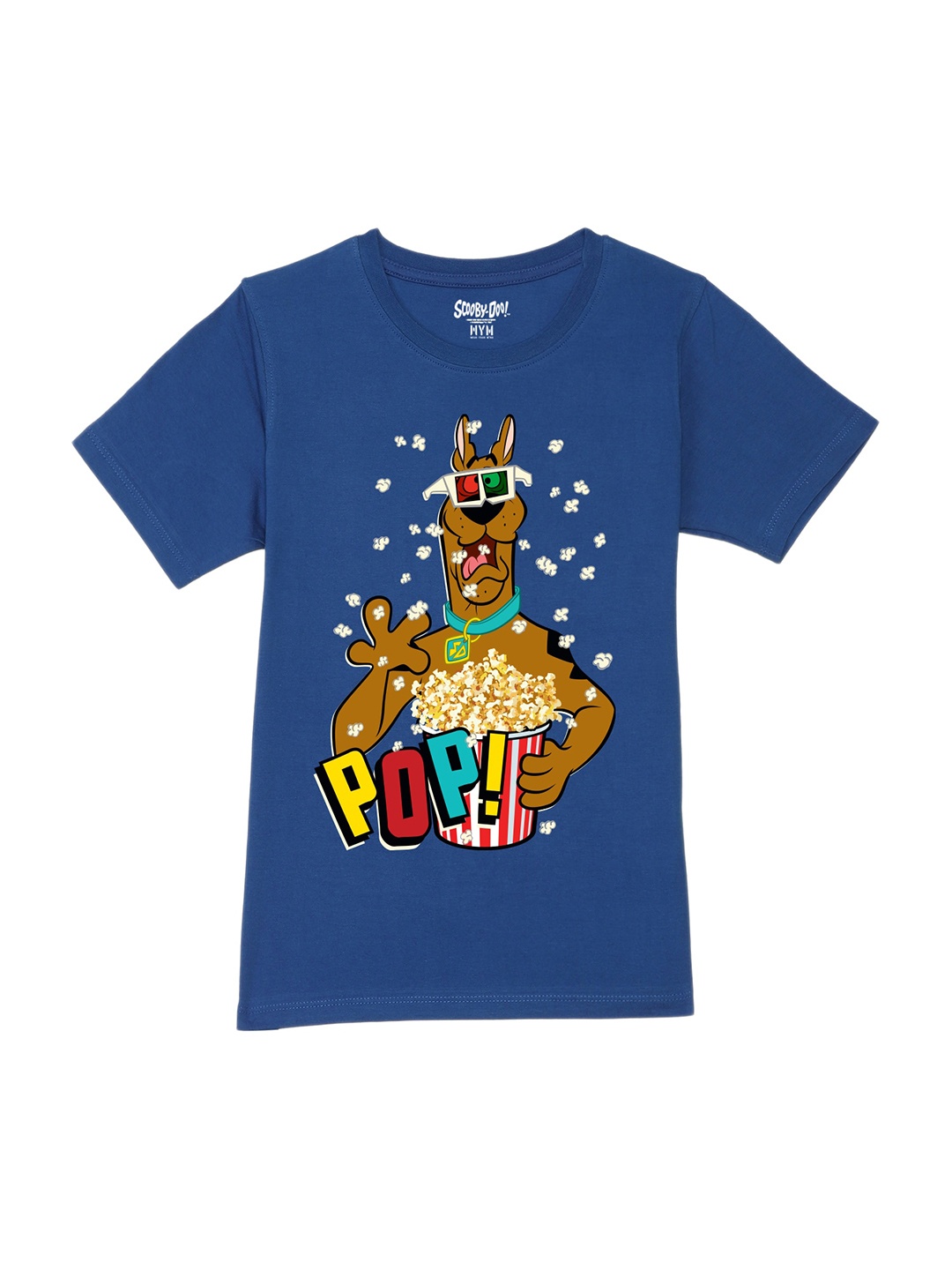 

Wear Your Mind Boys Scooby Doo Printed Pure Cotton T-shirt, Blue