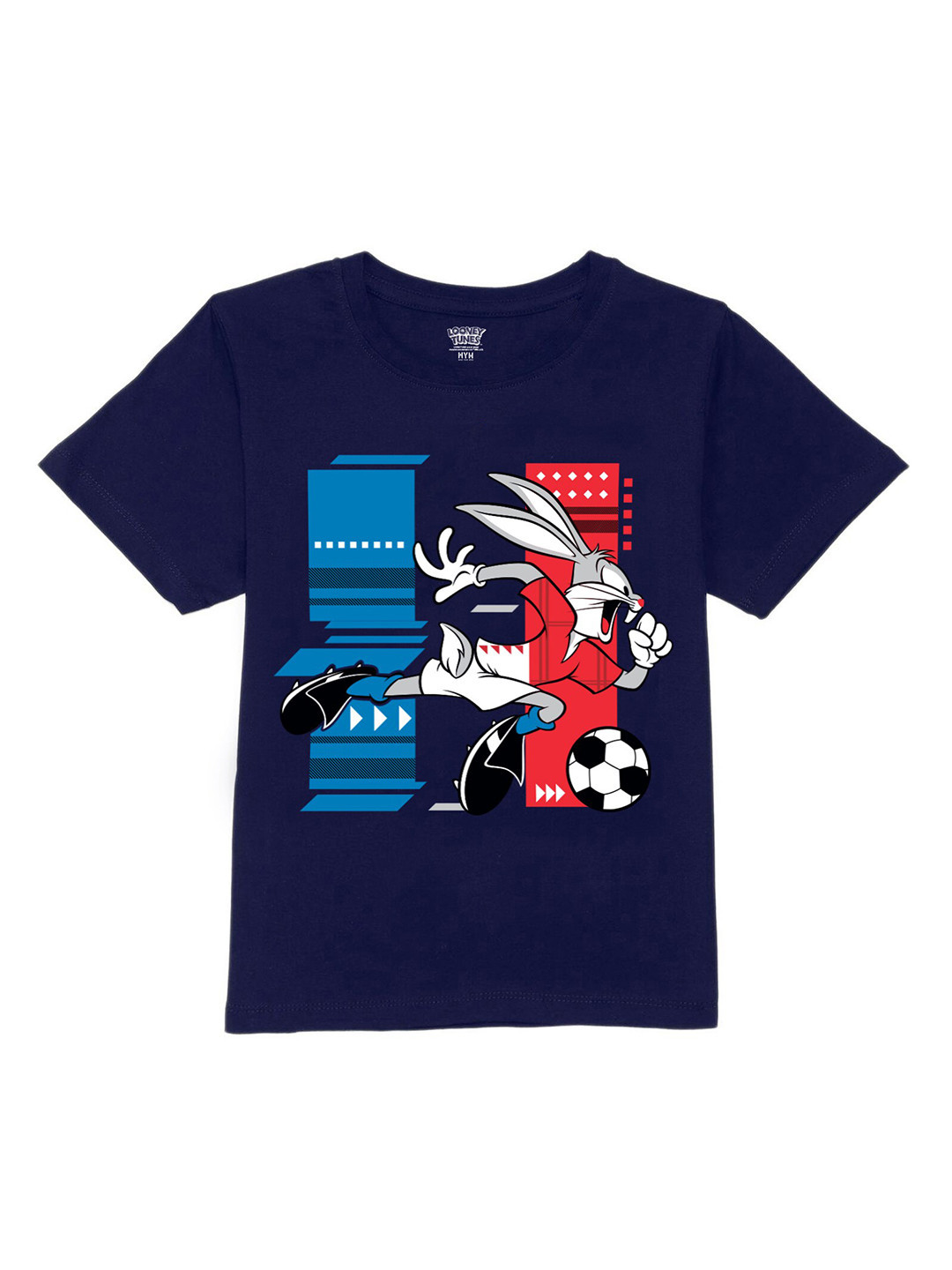 

Wear Your Mind Boys Bugd Bunny Printed Pure Cotton T-shirt, Blue