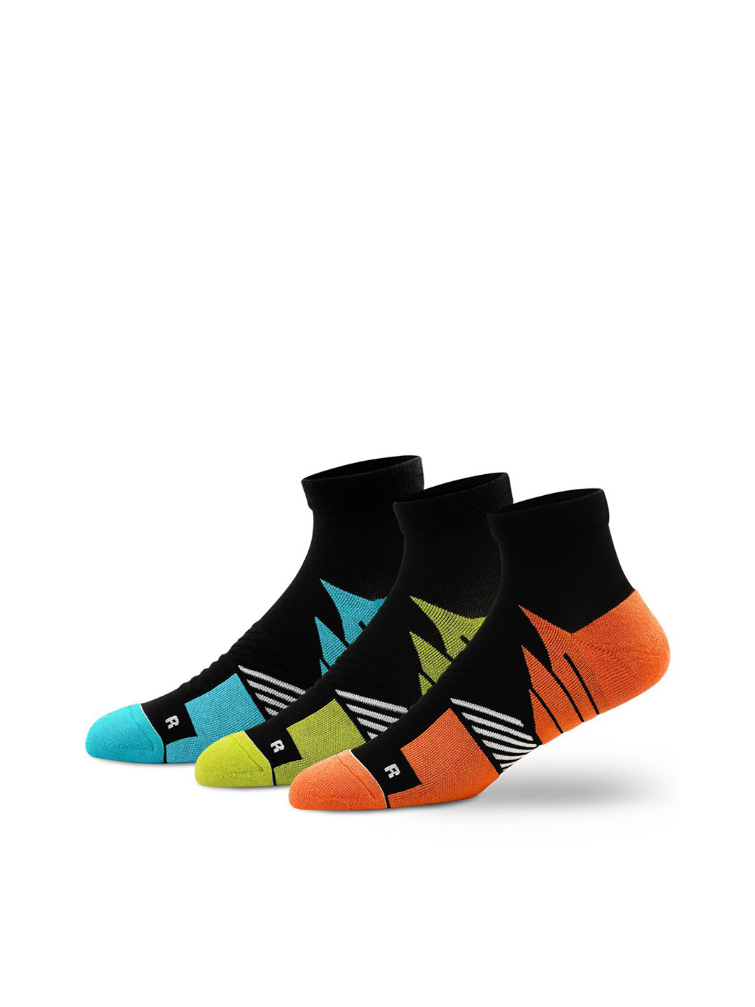 

Supersox Men Pack of 3 Printed Ankle length Pure Cotton Socks, Green