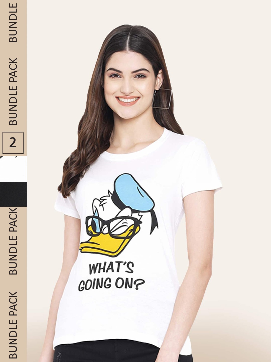 

BAESD Pack Of 2 Printed Cotton T-shirt, Multi