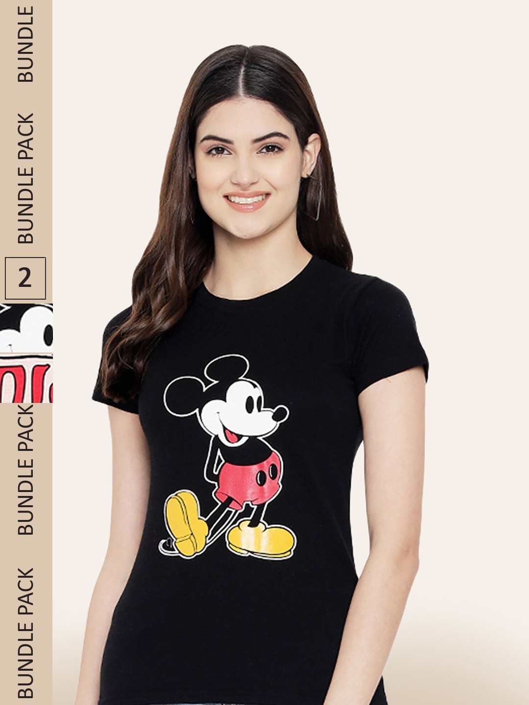 

BAESD Pack Of 2 Typography Printed Cotton T-shirt, Black