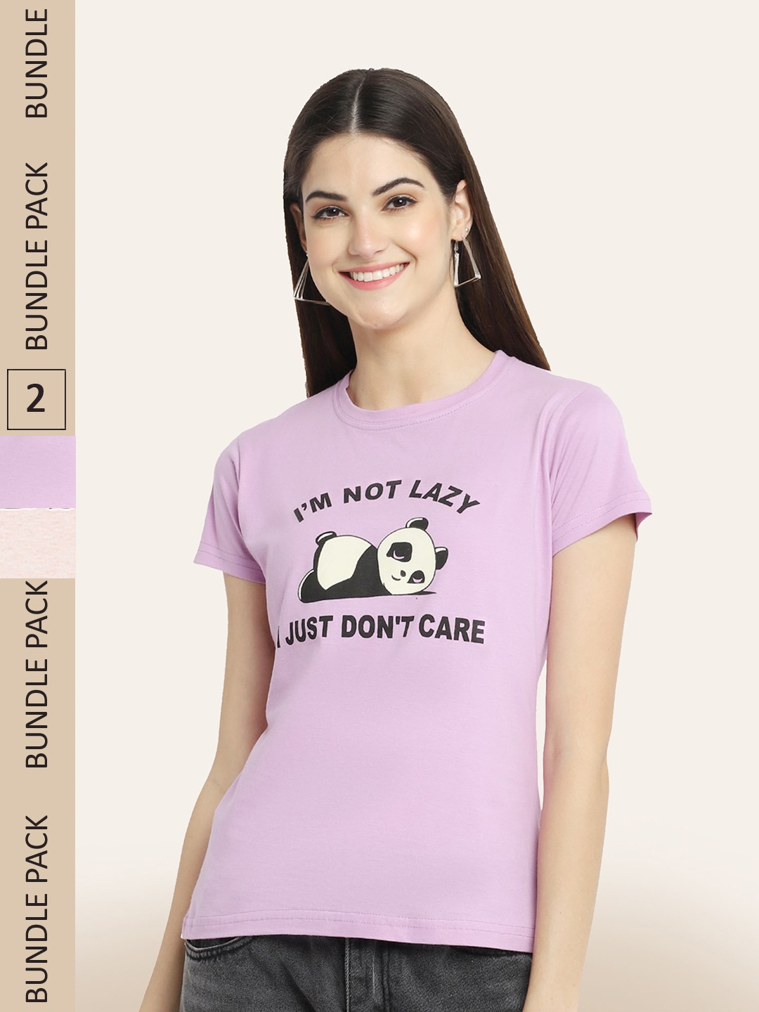 

BAESD Pack Of 2 Printed Cotton T-shirt, Multi