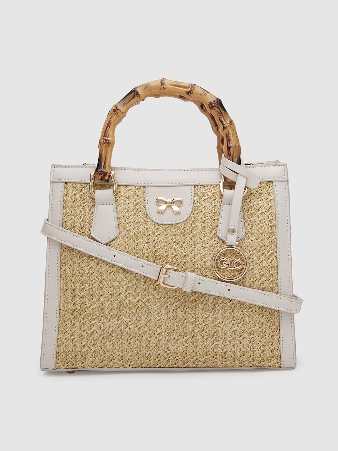 

Globus Structured Handheld Bag, White