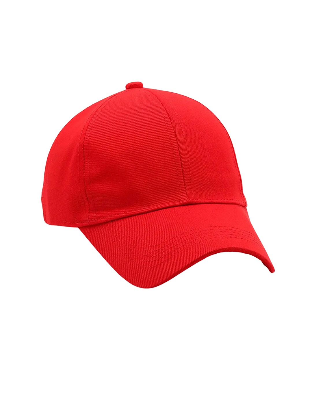 

Zacharias Men Cotton Adjustable Fit Back Baseball Cap, Red