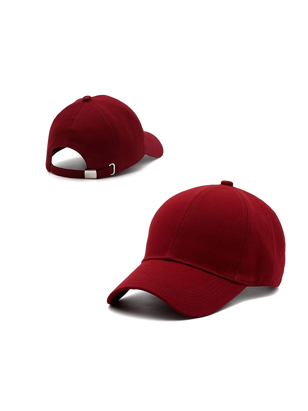 

Zacharias Men Cotton Adjustable Fit Back Baseball Cap, Maroon