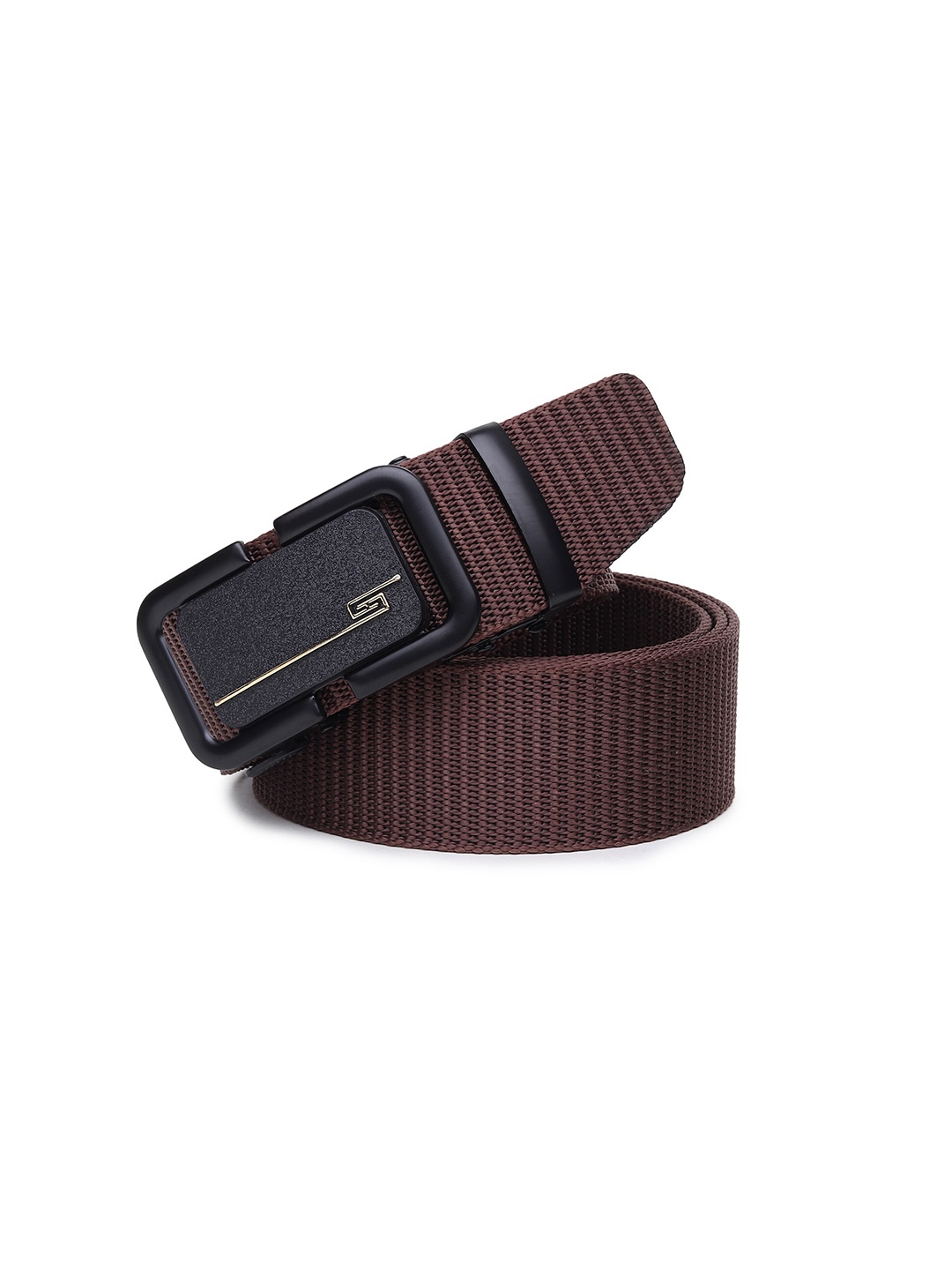 

HENEDA Men Textured Auto-Lock Buckle Belt, Brown