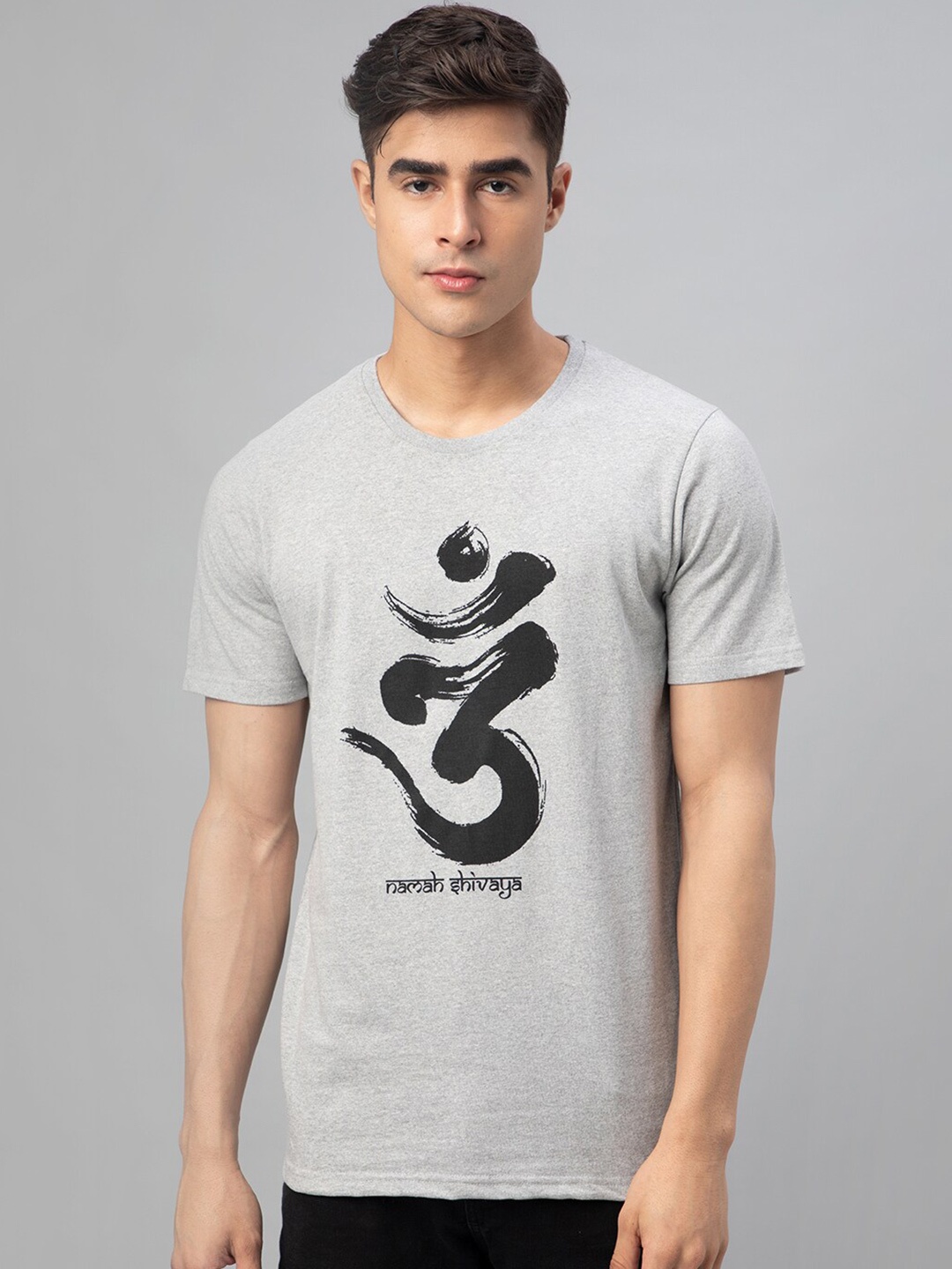 

FTX Typography Printed Pure Cotton T-shirt, Grey