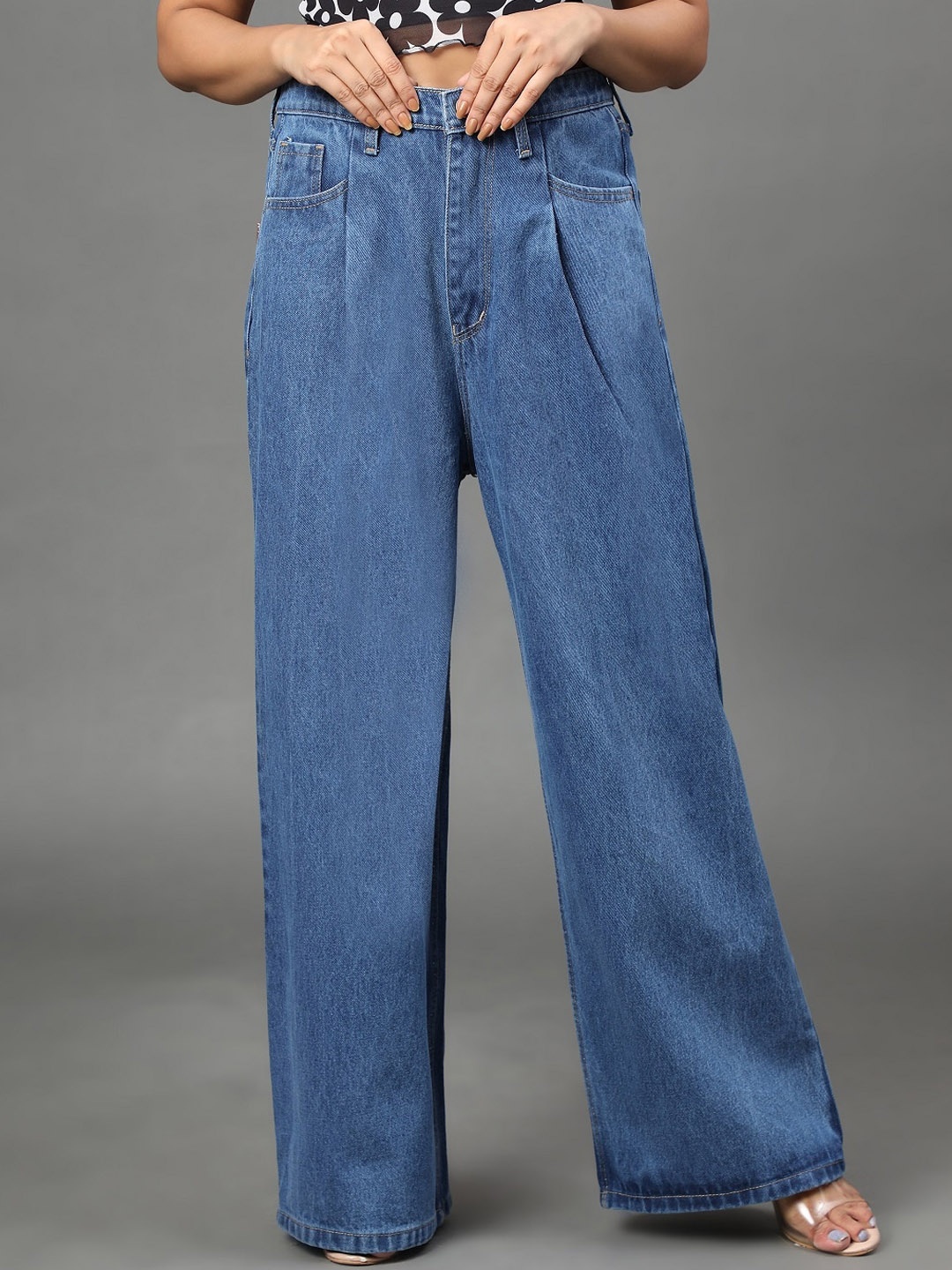 

BAESD Women Jean Relaxed Fit Mid-Rise Jeans, Blue