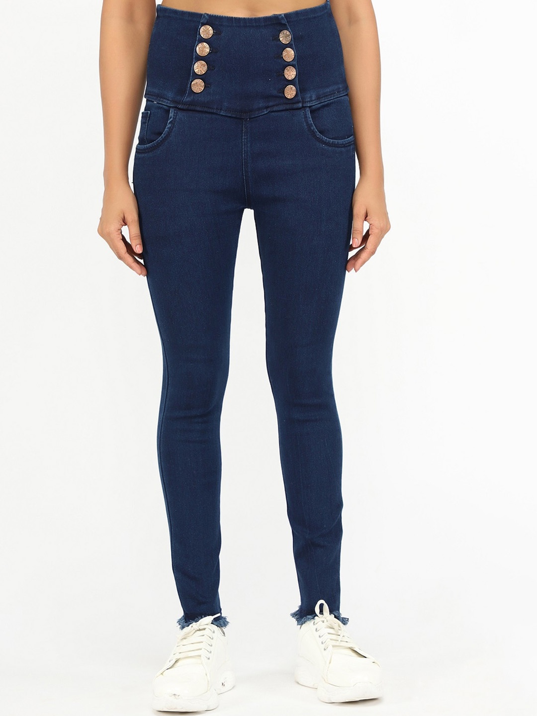 

BAESD Women Jean High-Rise Stretchable Jeans, Blue