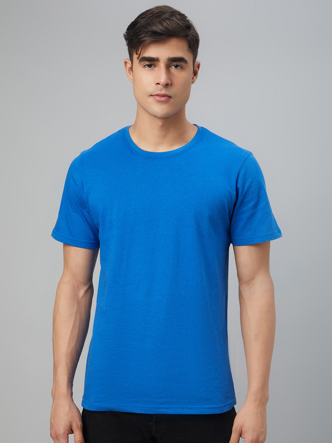 

FTX Round Neck Pure Cotton T-shirt, Blue