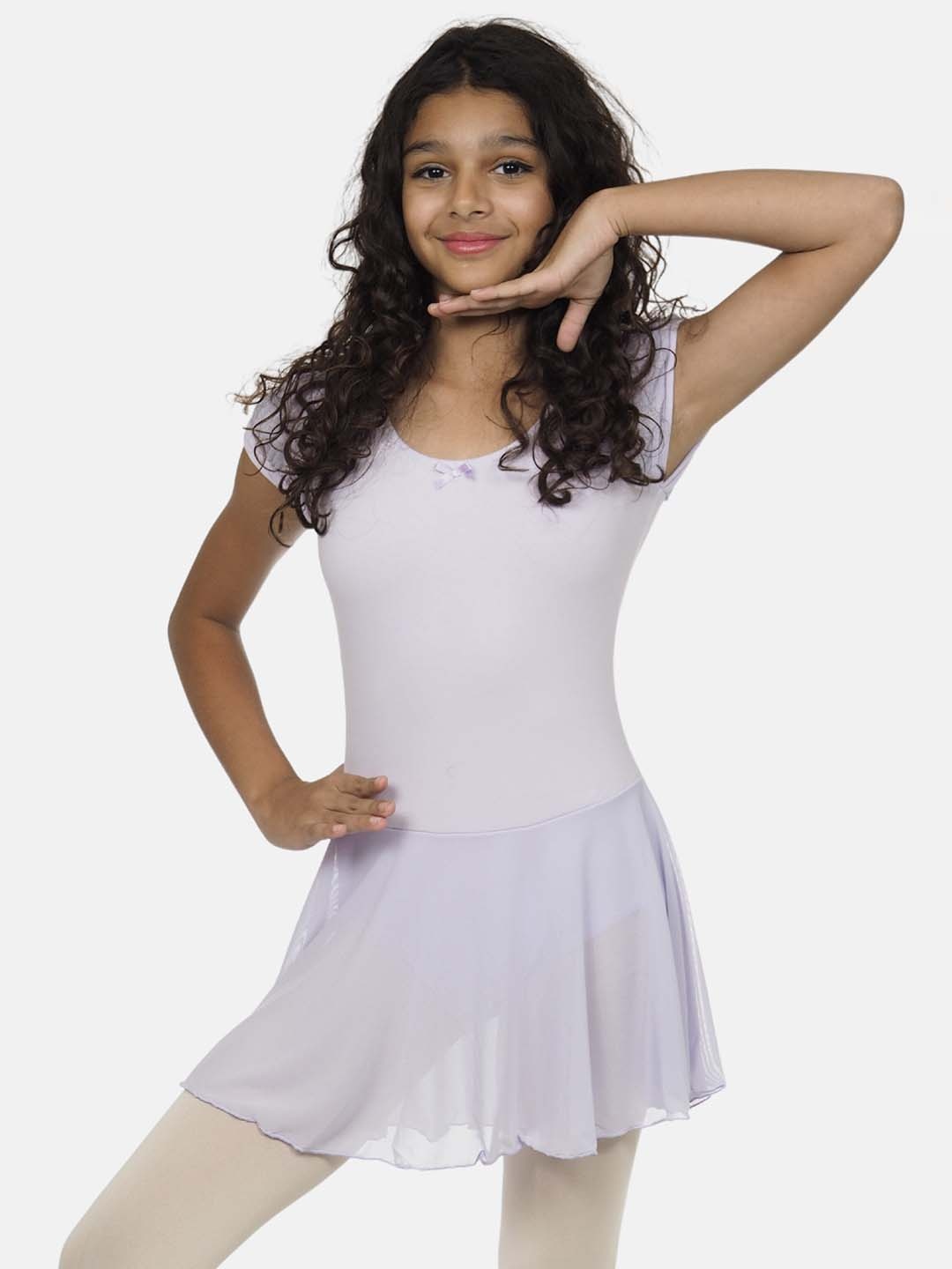 

IKAANYA Girls Ballet Leotard & Leggings, Lavender