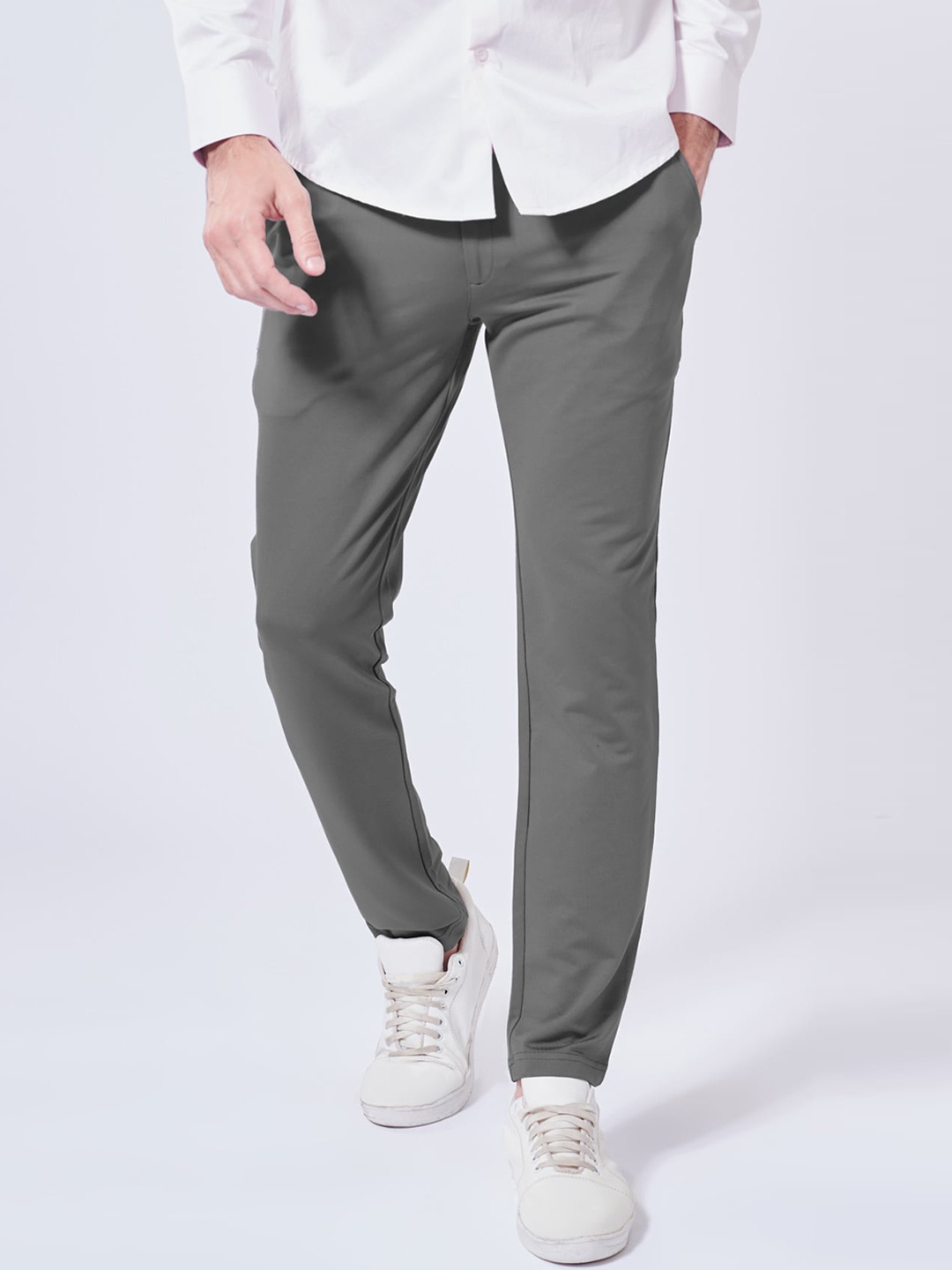 

Beyours Men Comfort Chinos Trousers, Grey