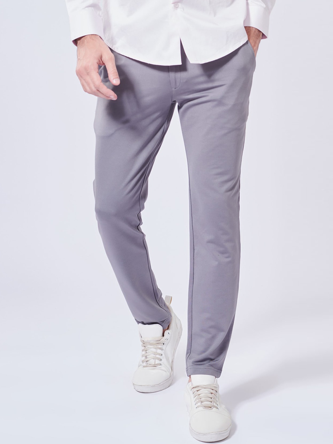 

Beyours Men Comfort Chinos Trousers, Grey