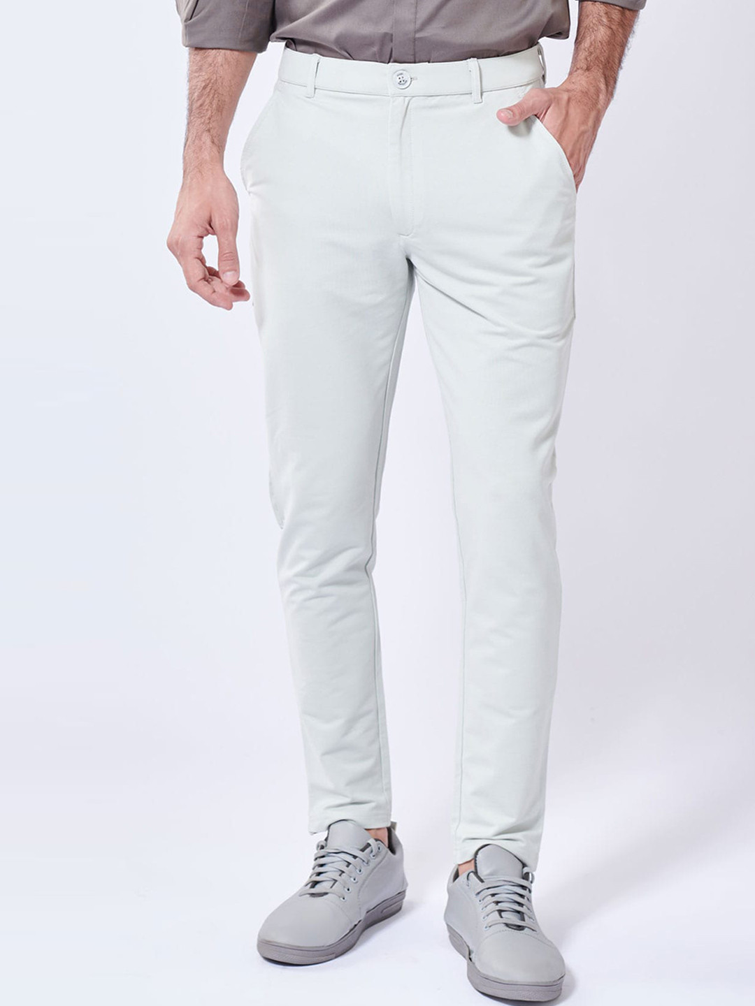 

Beyours Men Comfort Chinos Trousers, Grey
