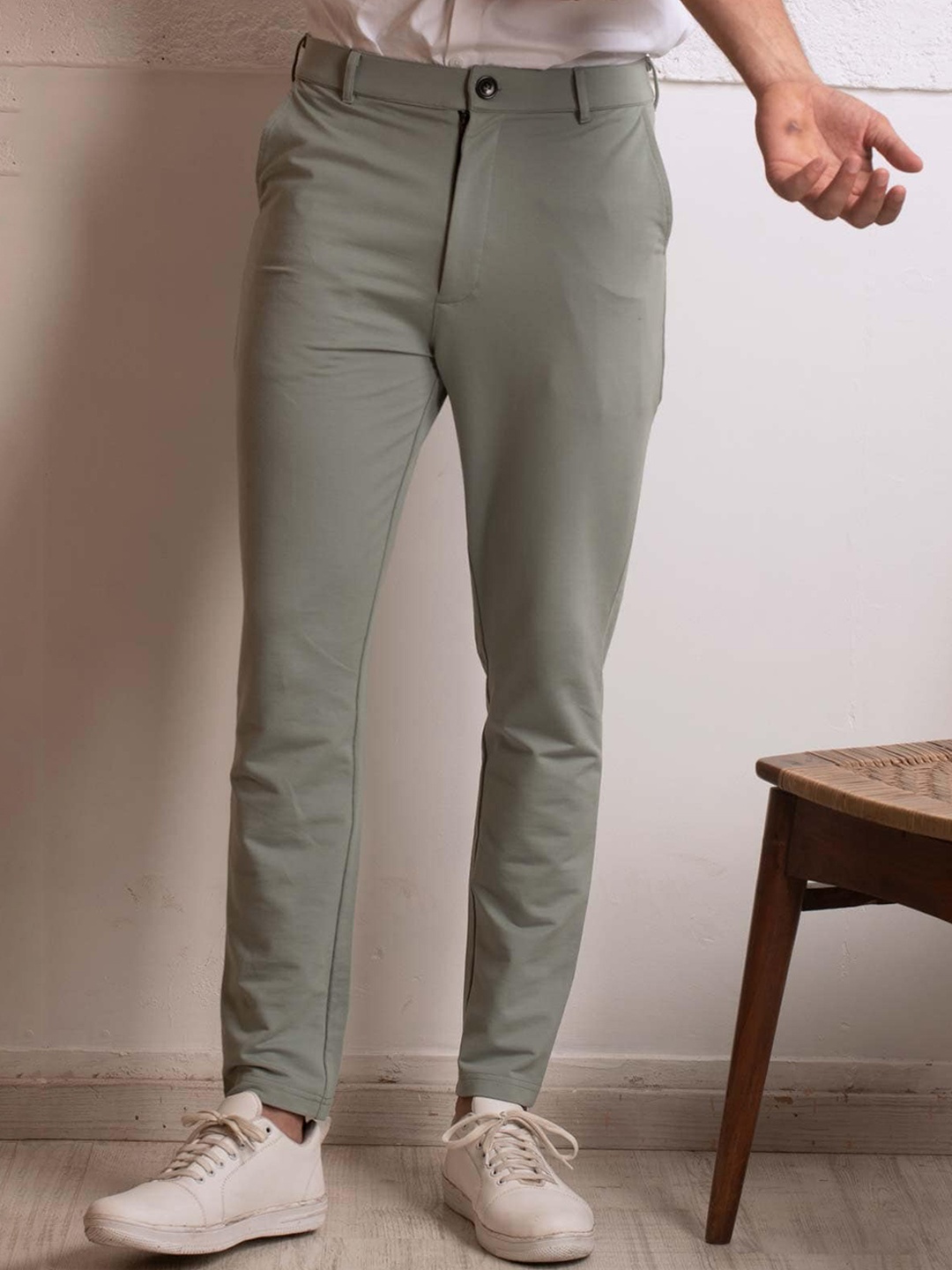 

Beyours Men Comfort Chinos Trousers, Grey