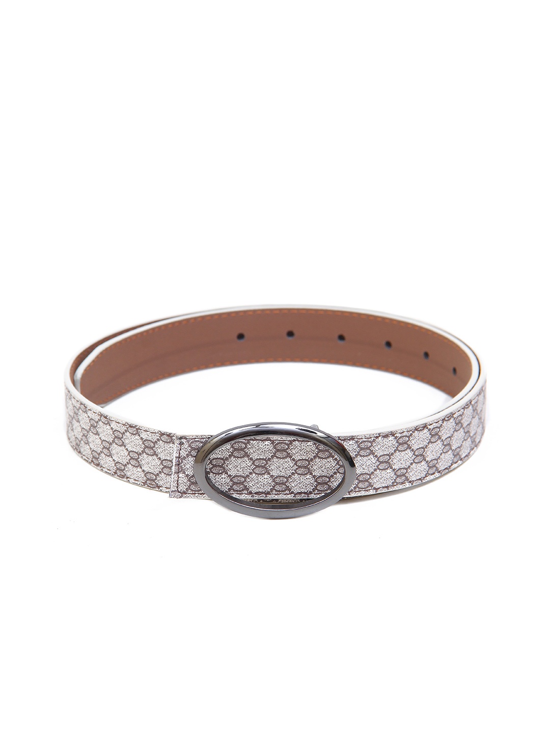 

Calvadoss Women Printed Casual Belt, Beige
