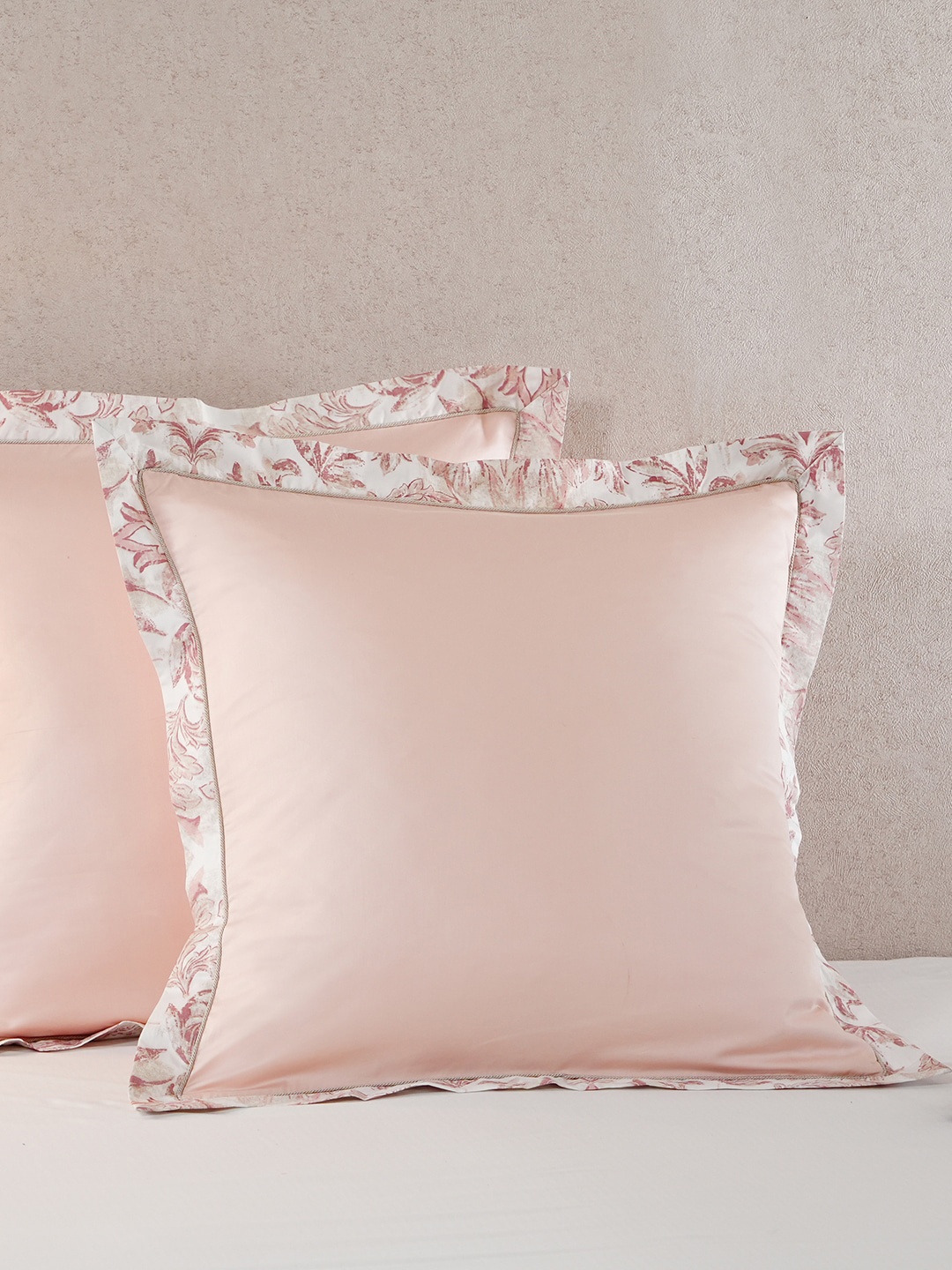 

Maspar Tranquil Essence 2 Pieces Peach 145 GSM Cotton Printed Pillow Covers