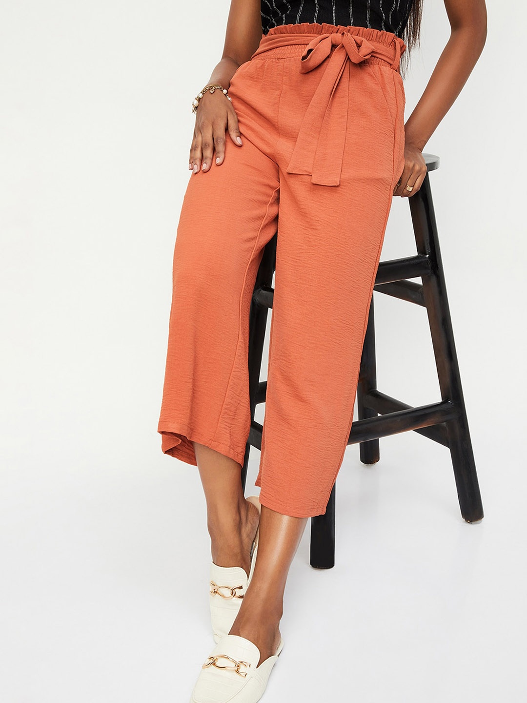 

max Women Mid Rise Culottes, Red