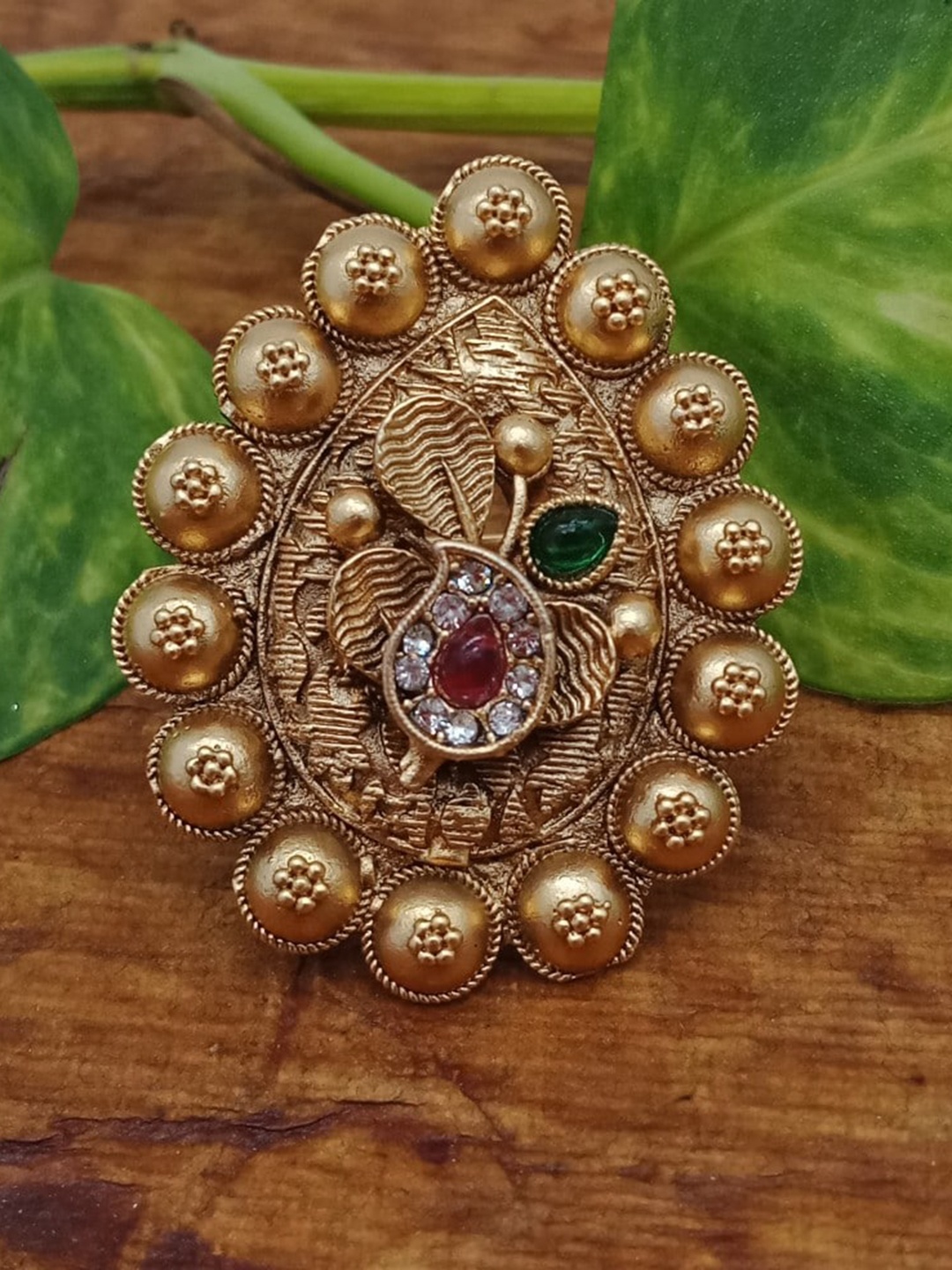 

AASHISH IMITATION Gold Plated Copper Finger Ring