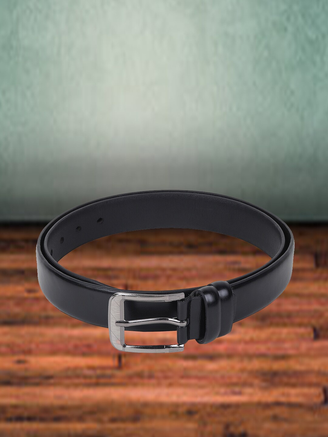 

Roadster Men Black Synthetic Leather Formal Belt