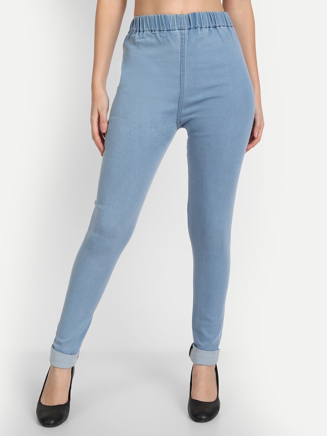 

BAESD Women High Waist Jeggings, Blue