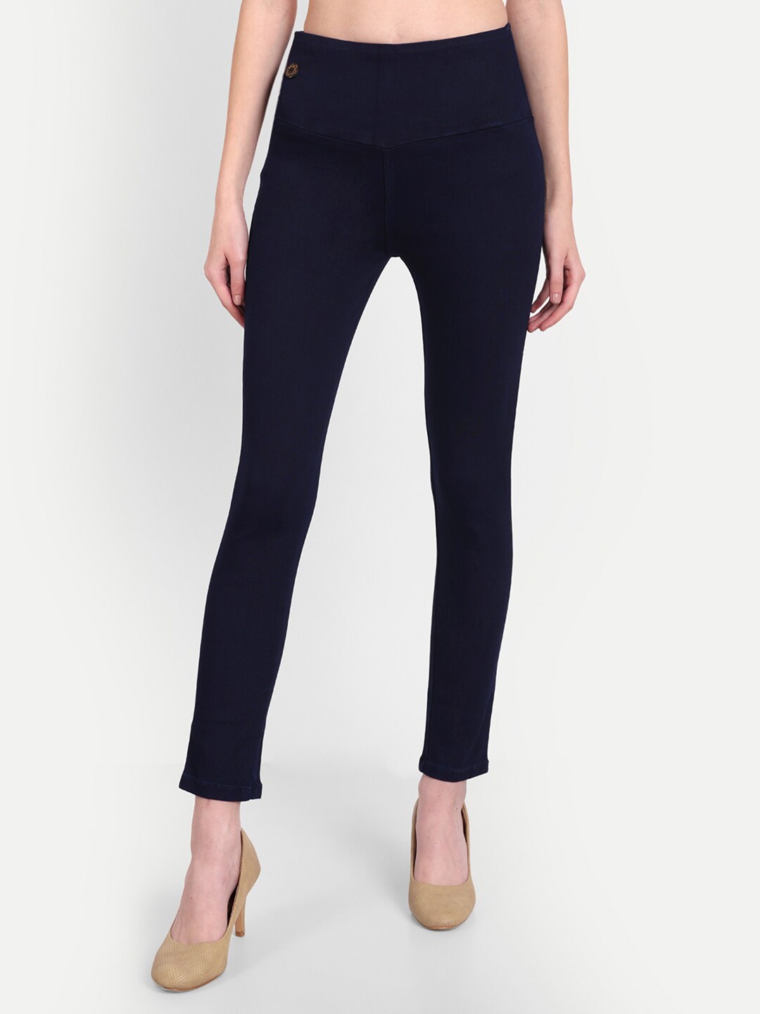 

BAESD Women Denim Jeggings, Navy blue