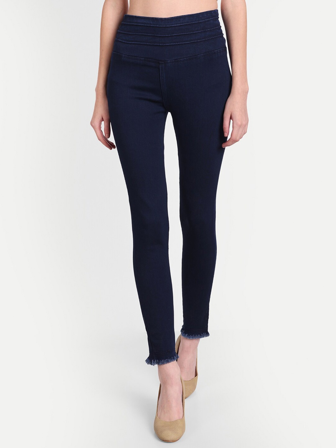 

BAESD Women High Waist Jeggings, Blue