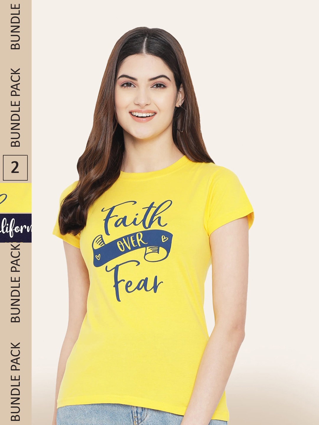 

BAESD Pack Of 3 Printed Cotton T-shirts, Yellow