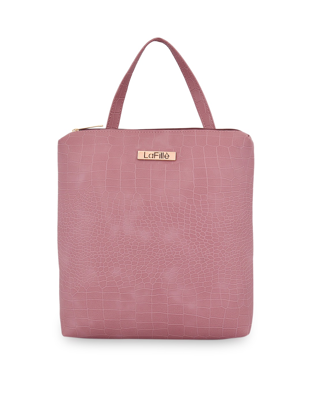 

LaFille Textured Oversized Shopper Handheld Bag, Purple