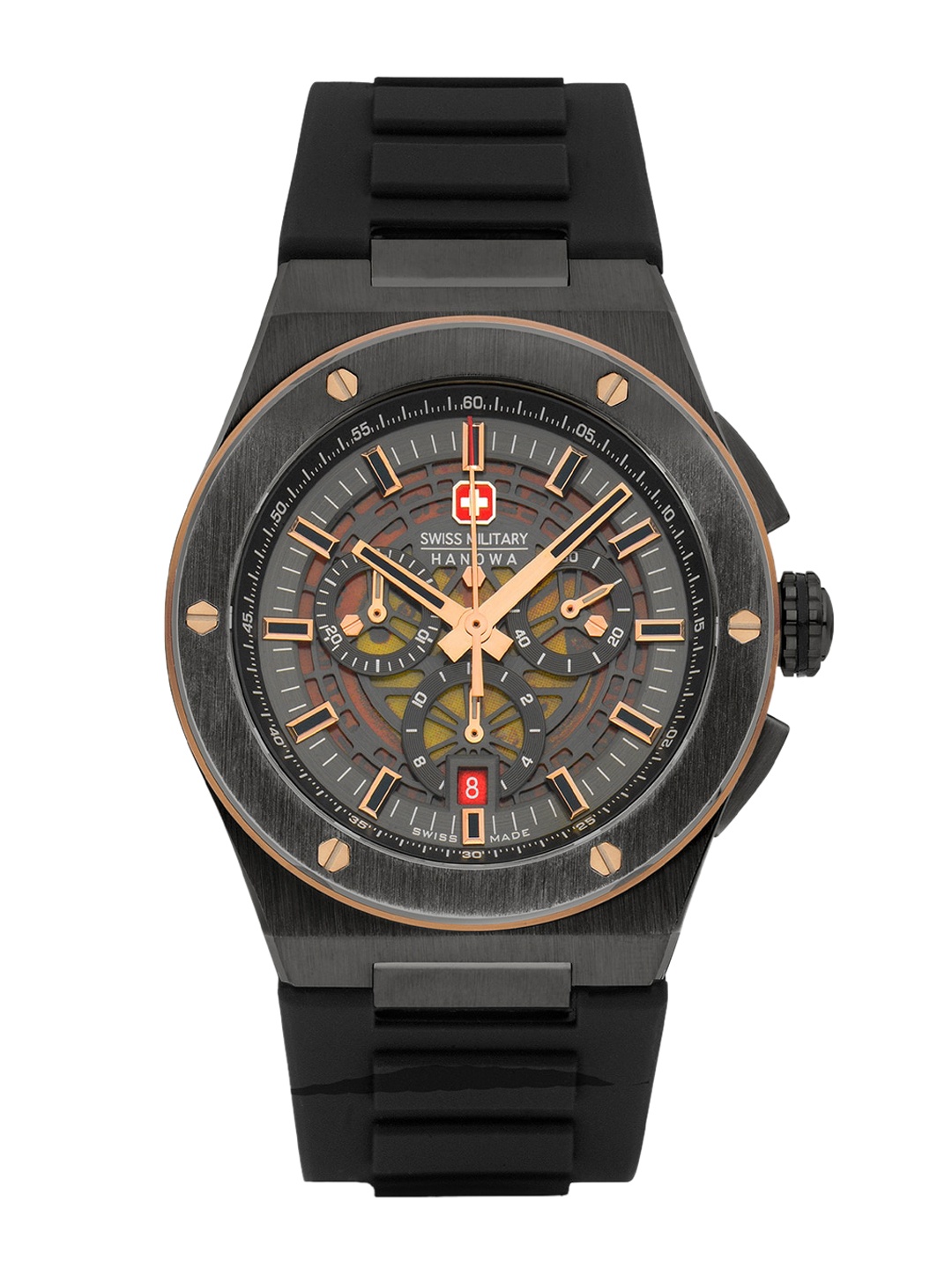

SWISS MILITARY HANOWA Men Dial & Straps Analogue Chronograph Watch SMWGO0000941, Grey