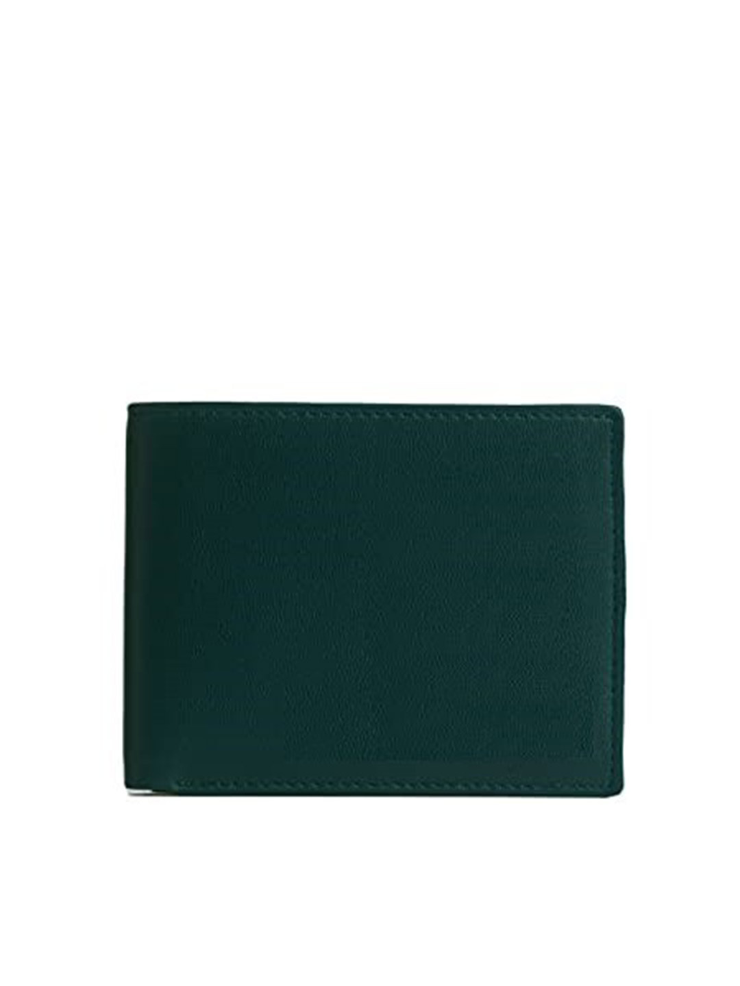 

THE MESSY CORNER Men Solid Two Fold Wallet, Green