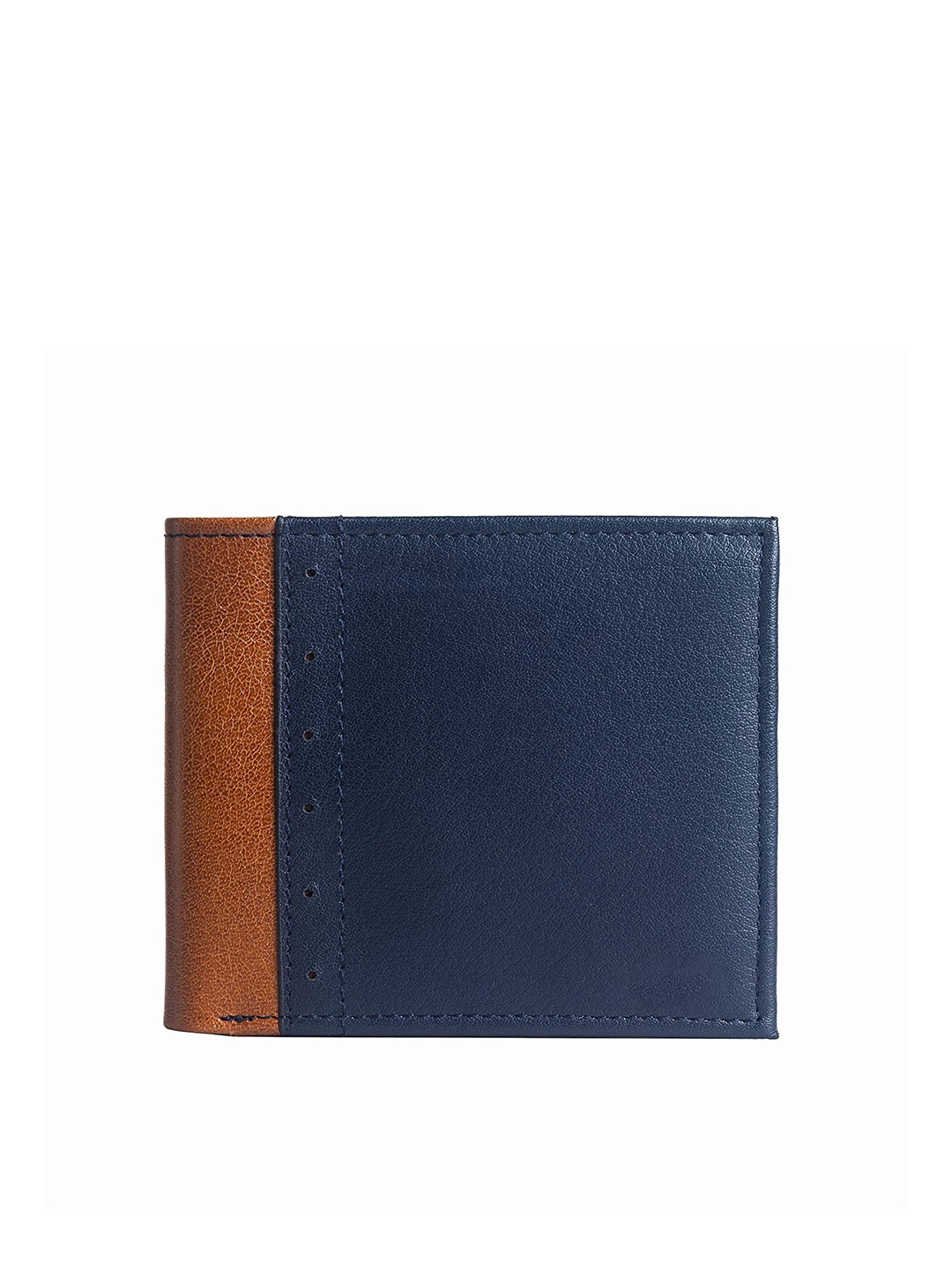 

THE MESSY CORNER Men Solid Two Fold Wallet, Blue