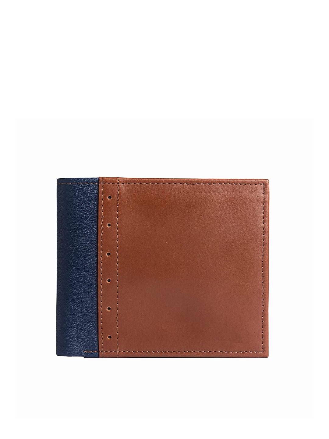 

THE MESSY CORNER Men Solid Two Fold Wallet, Tan