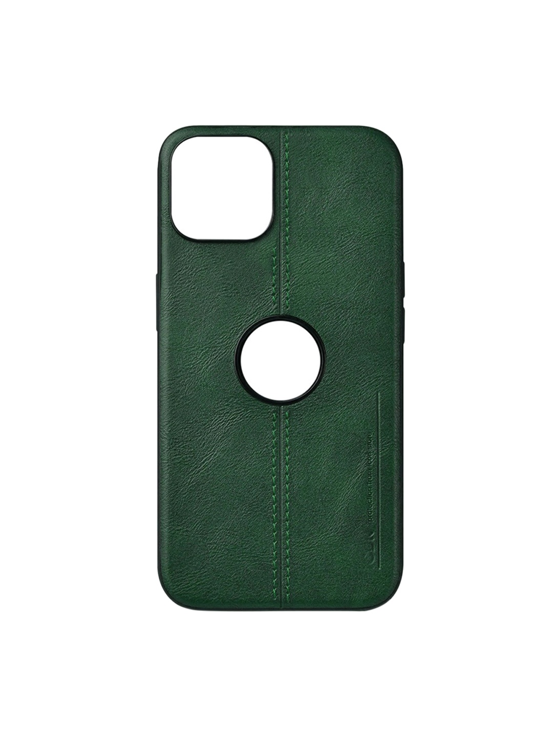 

TREEMODA iPhone 12 Leather Back Case, Green