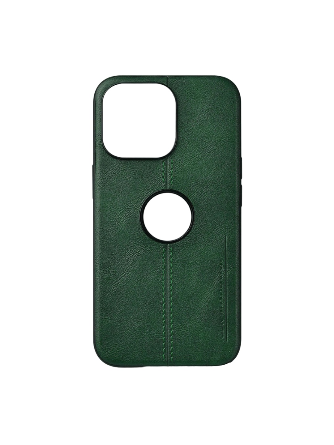 

TREEMODA Leather iPhone 14 Pro Max Phone Back Case, Green