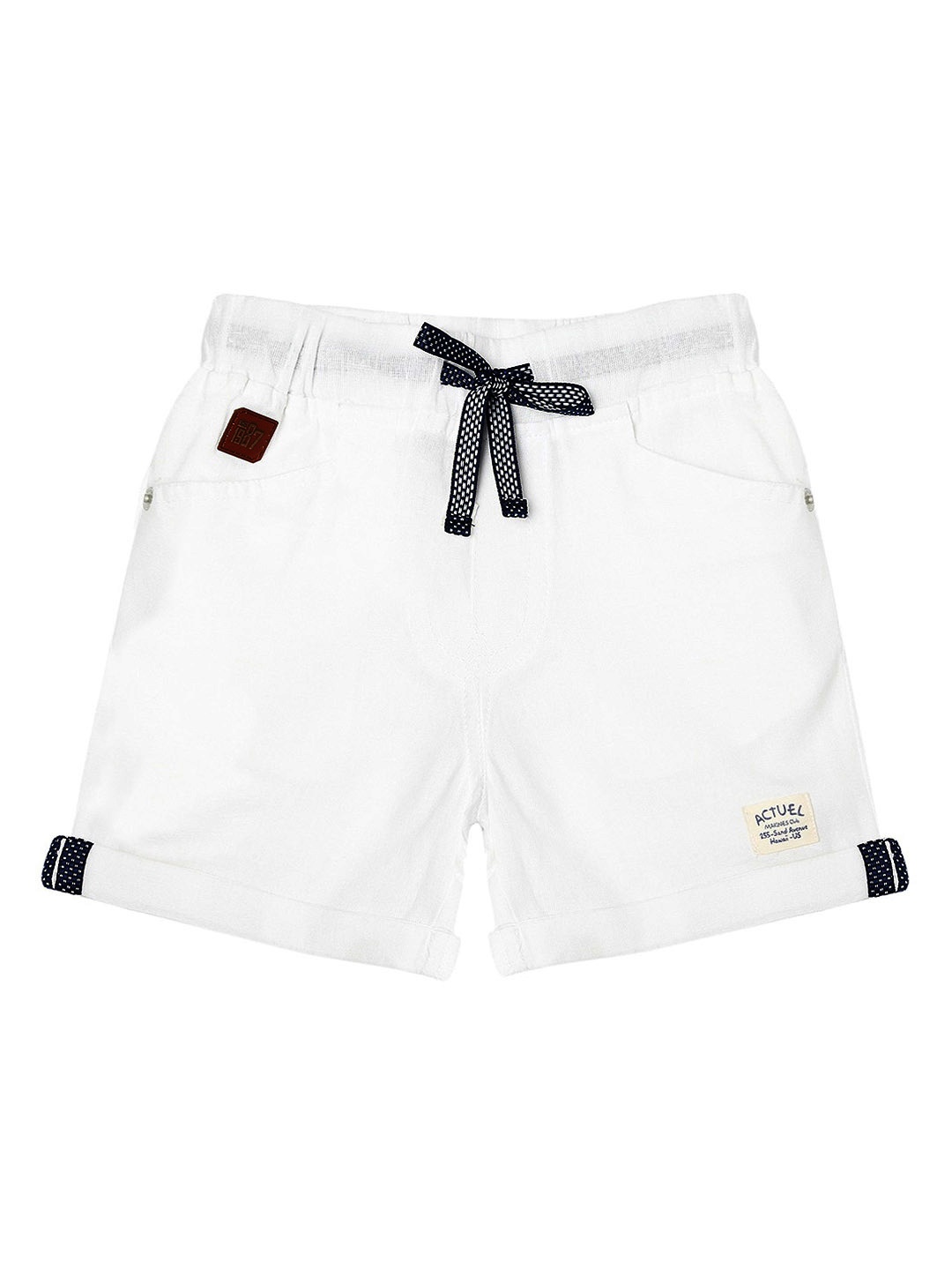 

Actuel Boys Pure Cotton Shorts, White