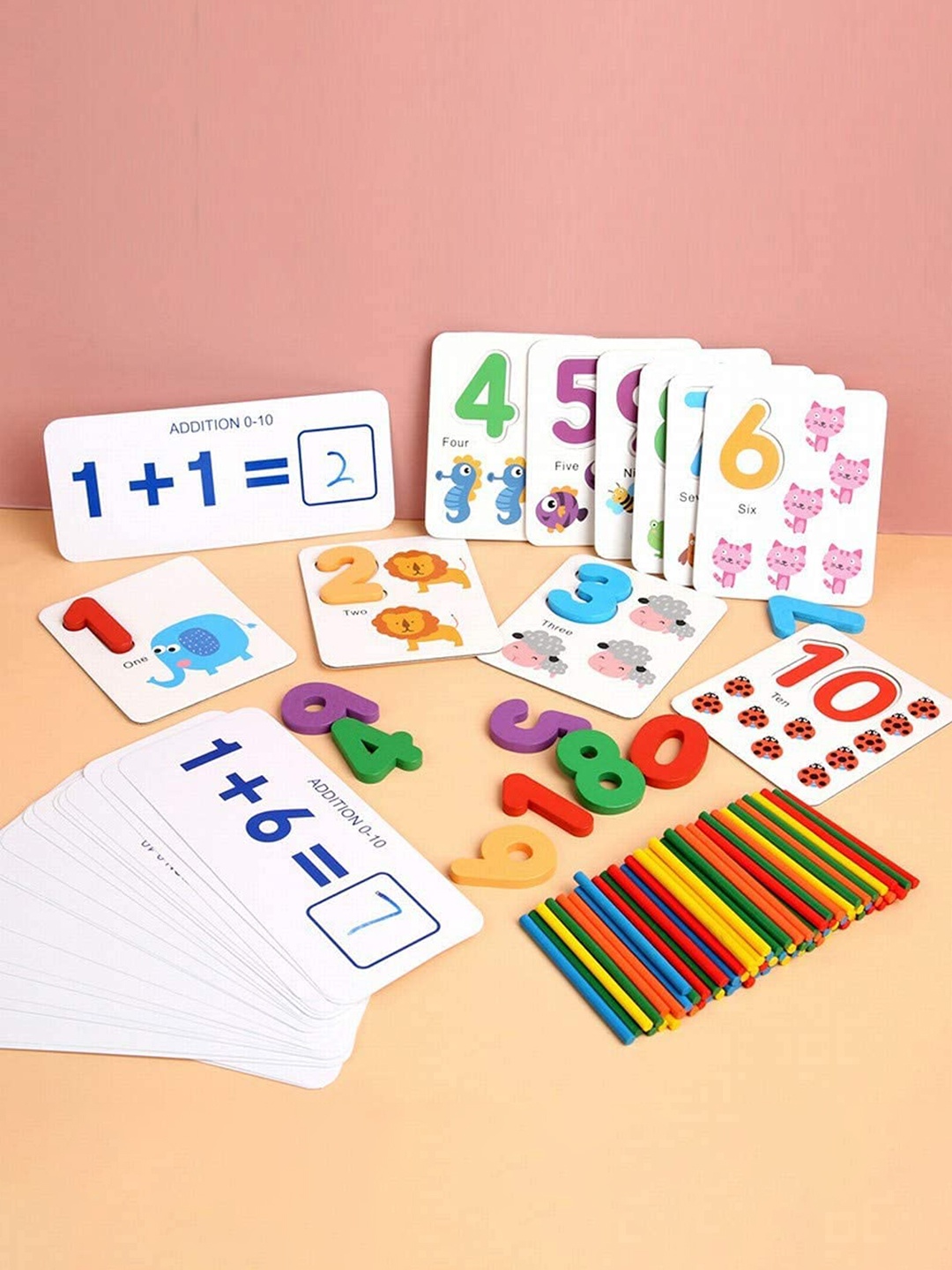 

BAYBEE Wooden Mathematics Teaching Aid Puzzle, White
