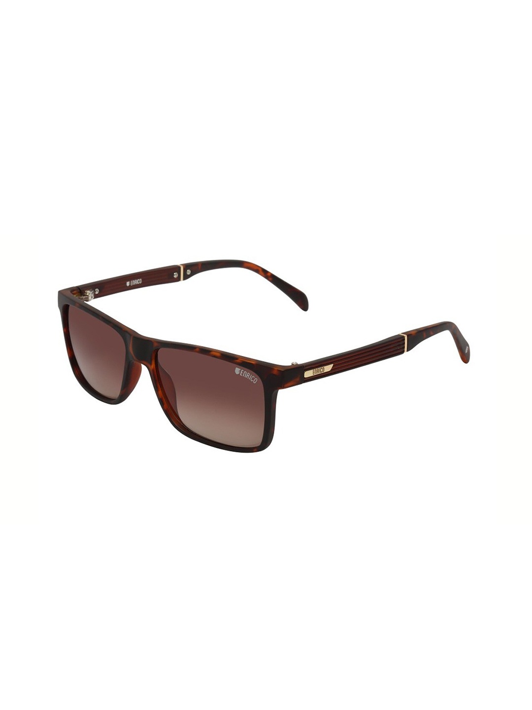 

ENRICO Square Sunglasses With Polarised And UV Protected Lens, Brown