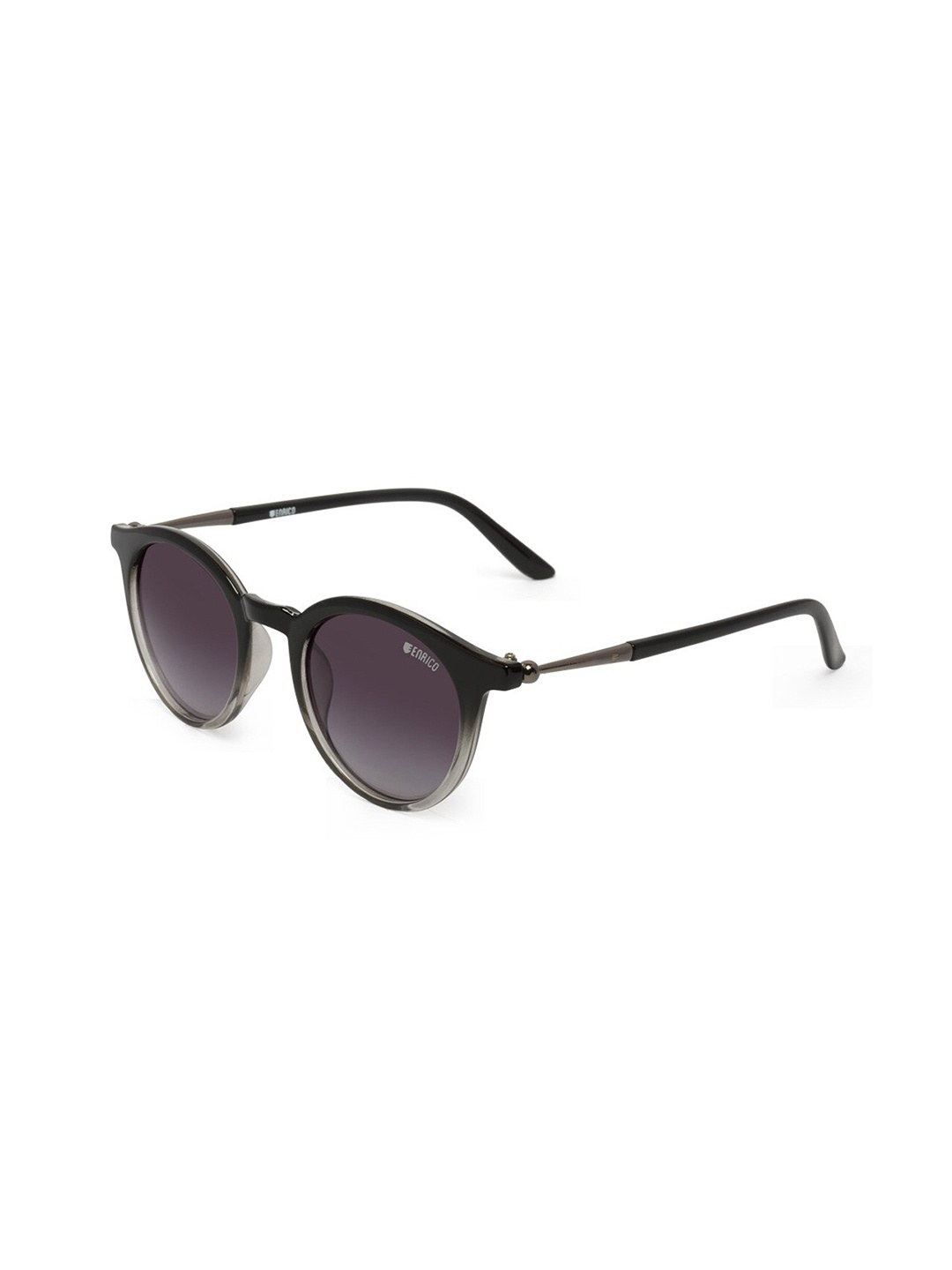 

ENRICO Round Sunglasses With Polarised And UV Protected Lens, Black