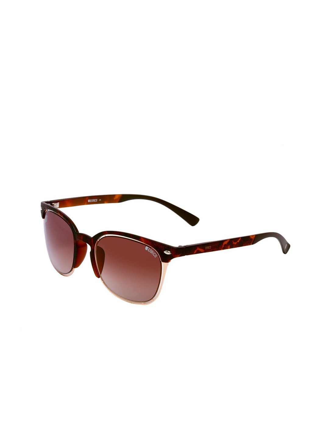 

ENRICO Lens & Browline Sunglasses With Polarised And UV Protected Lens EN P 1021 C1, Red