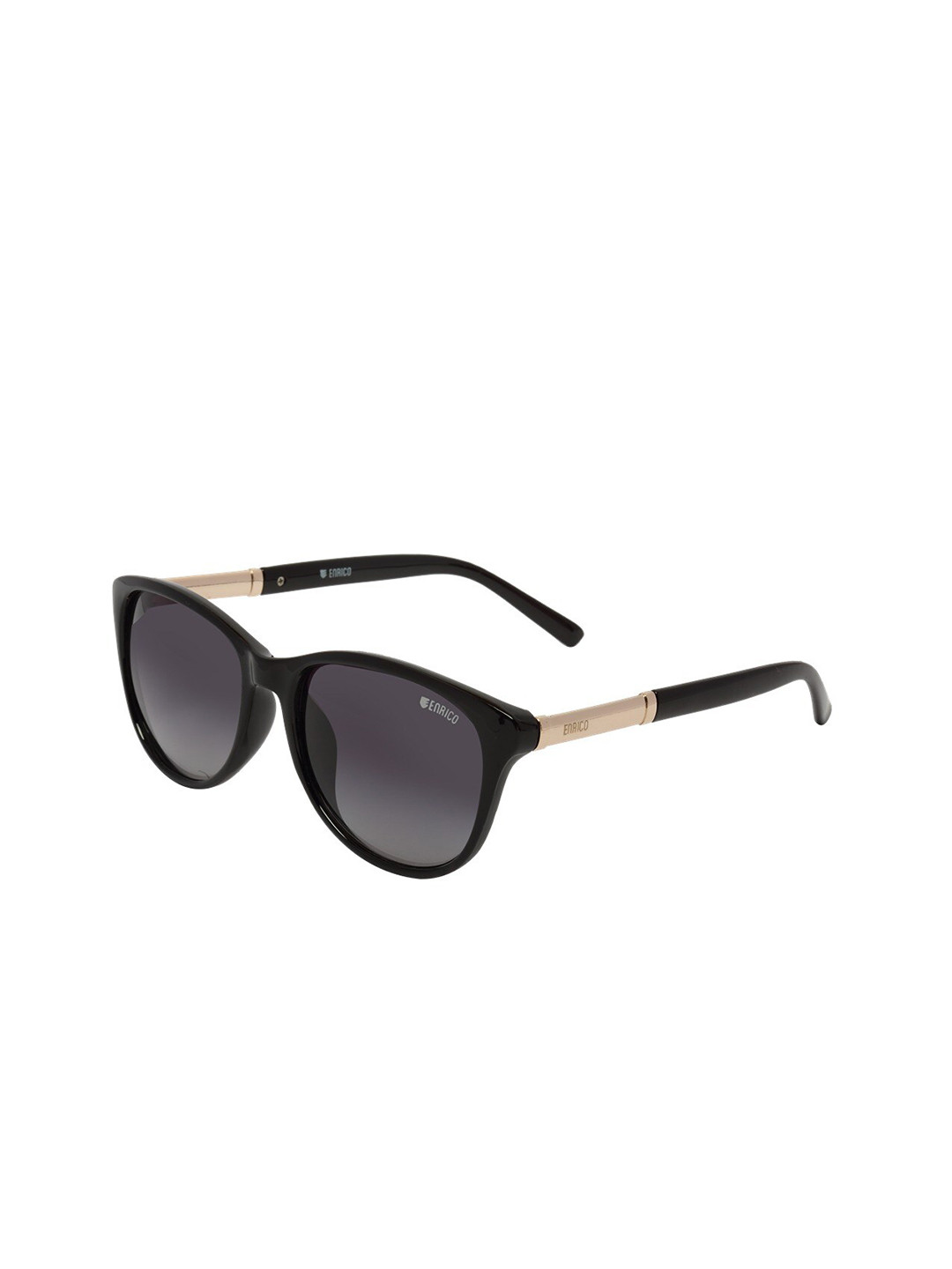 

ENRICO Lens & Rectangle Sunglasses With Polarised And UV Protected Lens EN E 3003 C1, Black